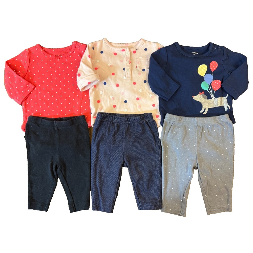 Baby Girl 3 Months Outfits Pants Bodysuits Shirts Long Sleeve Clothes Lot Dog